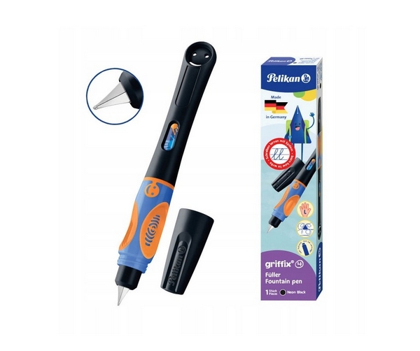 Pióro wieczne Griffix Neon Black 820295 Pelikan Herlitz